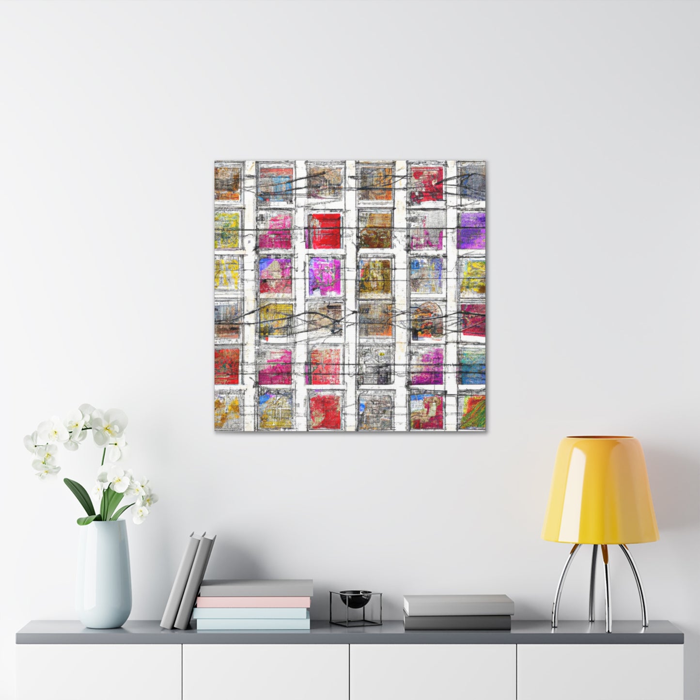 "Landmarks of the World" - Postage Stamp Collector Canvas Wall Art