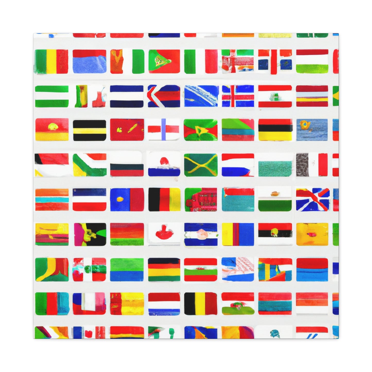 Alexander Archibald Flagmaker - Flags Of The World Canvas Wall Art