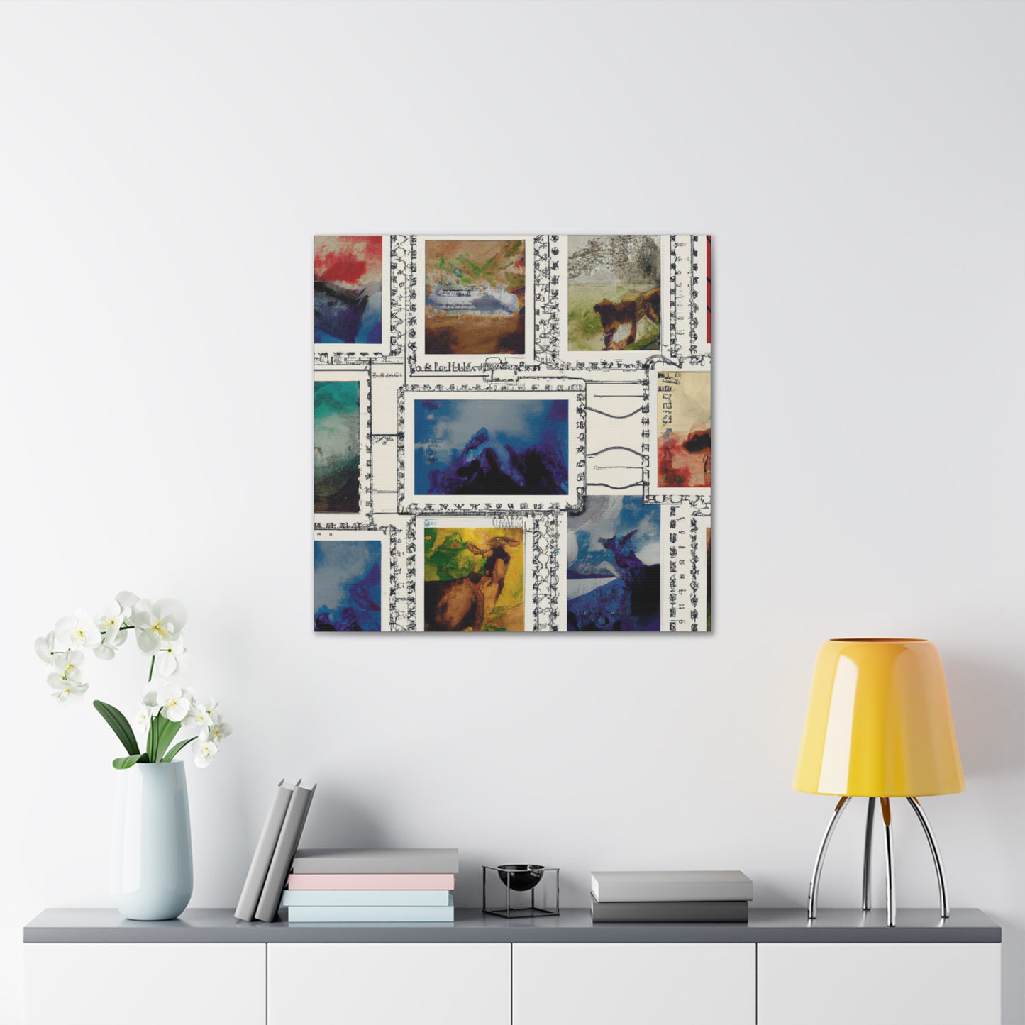 Worldwide Postage Expressions - Postage Stamp Collector Canvas Wall Art