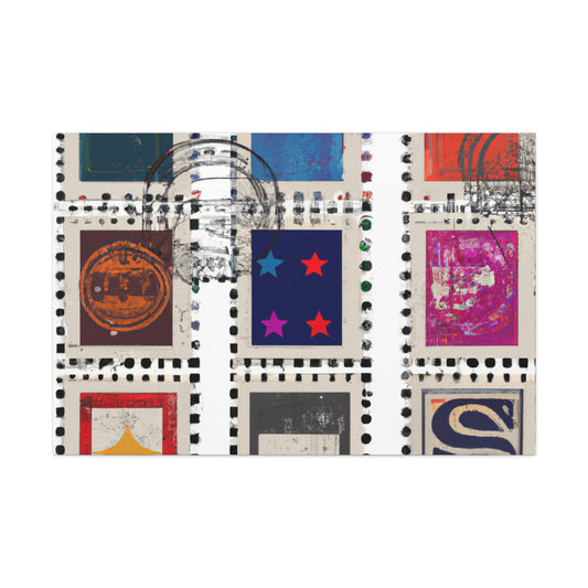 Global Day of Friendship Stamps - Postage Stamp Collector Canvas Wall Art