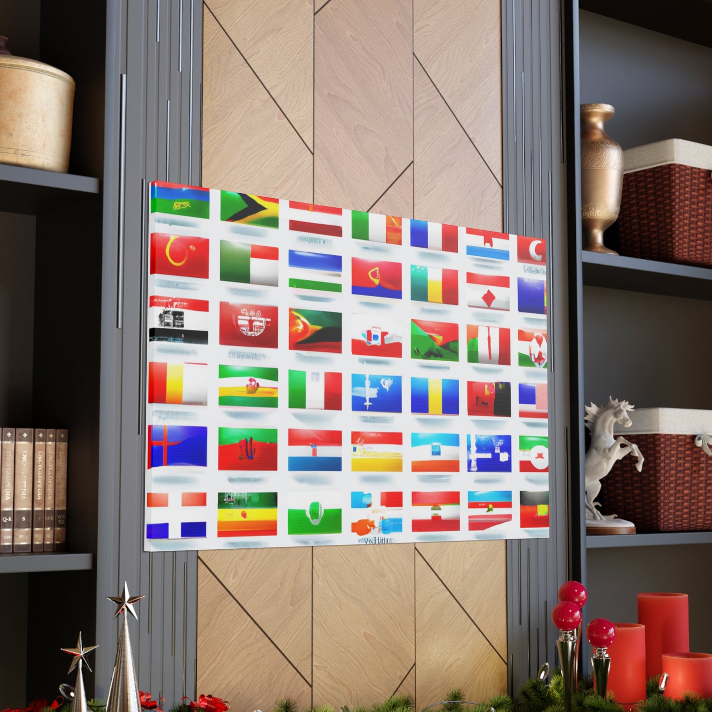 John Bartlett - Flags Of The World Canvas Wall Art