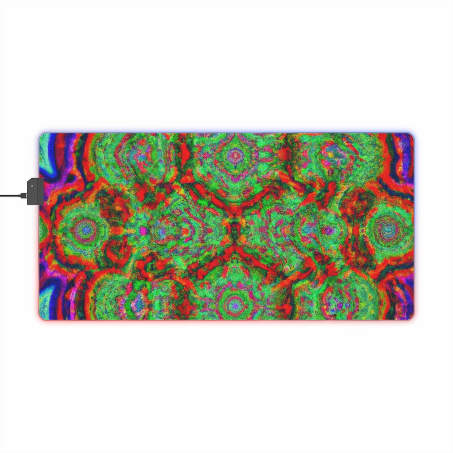 Bucky Bopbottom - Psychedelic Trippy LED Light Up Gaming Mouse Pad