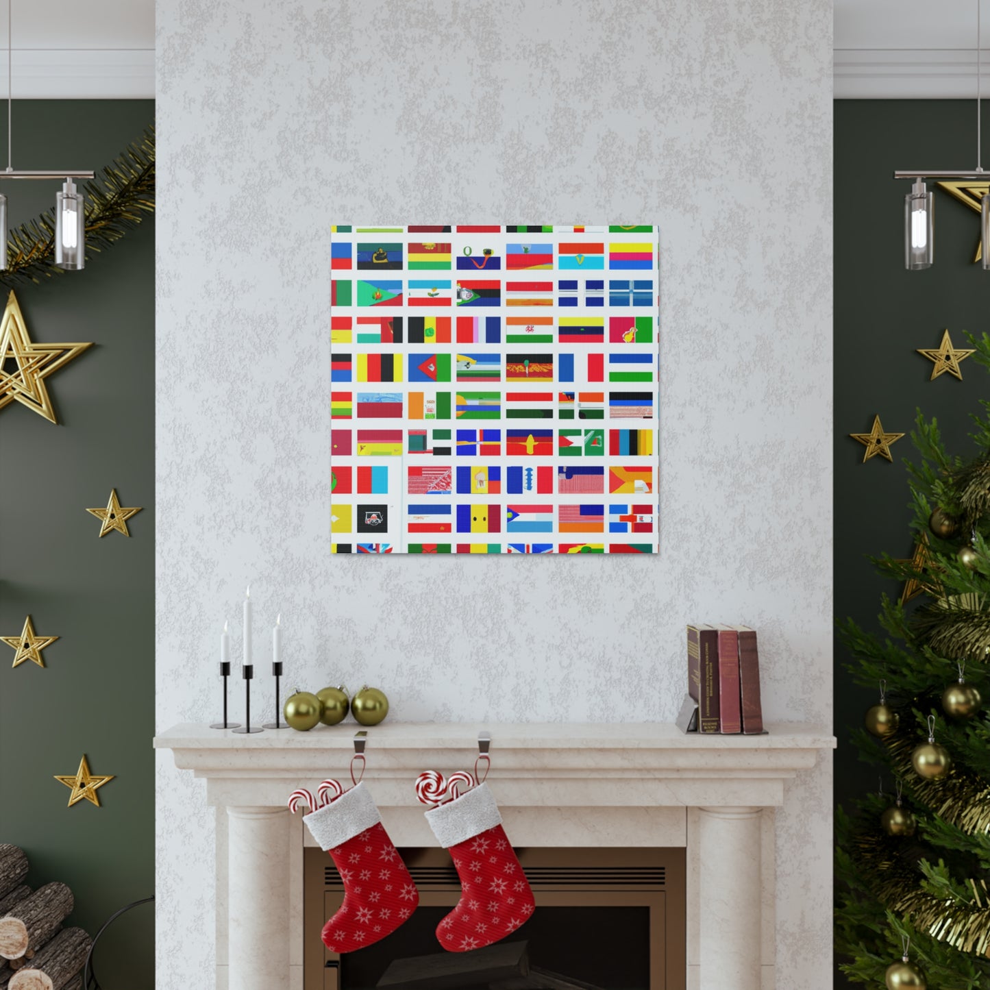 John A. Bellinger (1806–1874) - Flags Of The World Canvas Wall Art