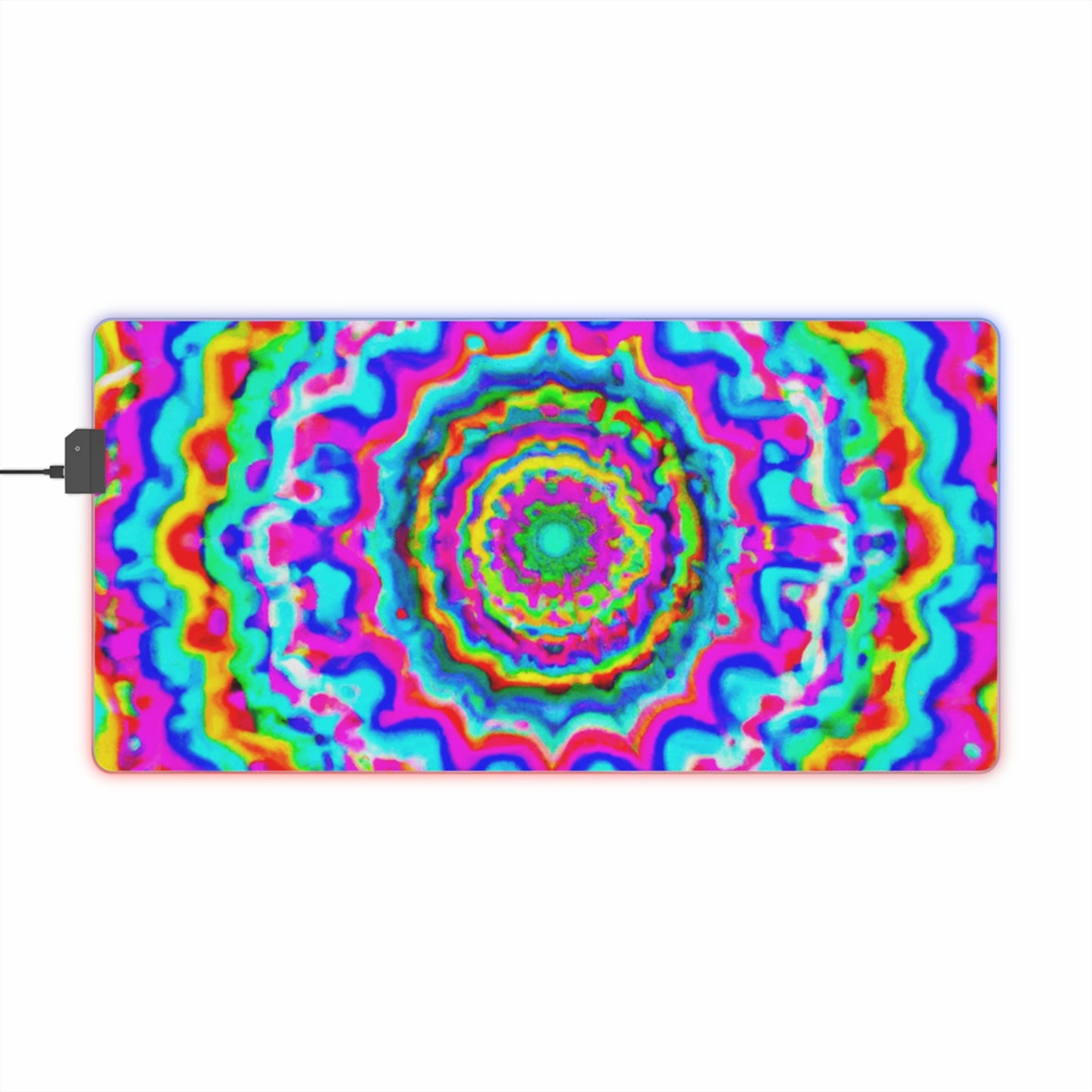 Dinky Beercolator - Psychedelic Trippy LED Light Up Gaming Mouse Pad