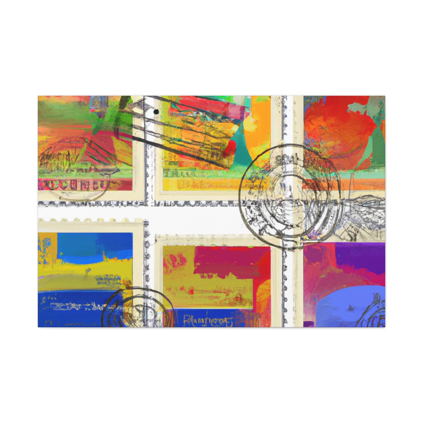 Forever Global Adventurestamps - Postage Stamp Collector Canvas Wall Art