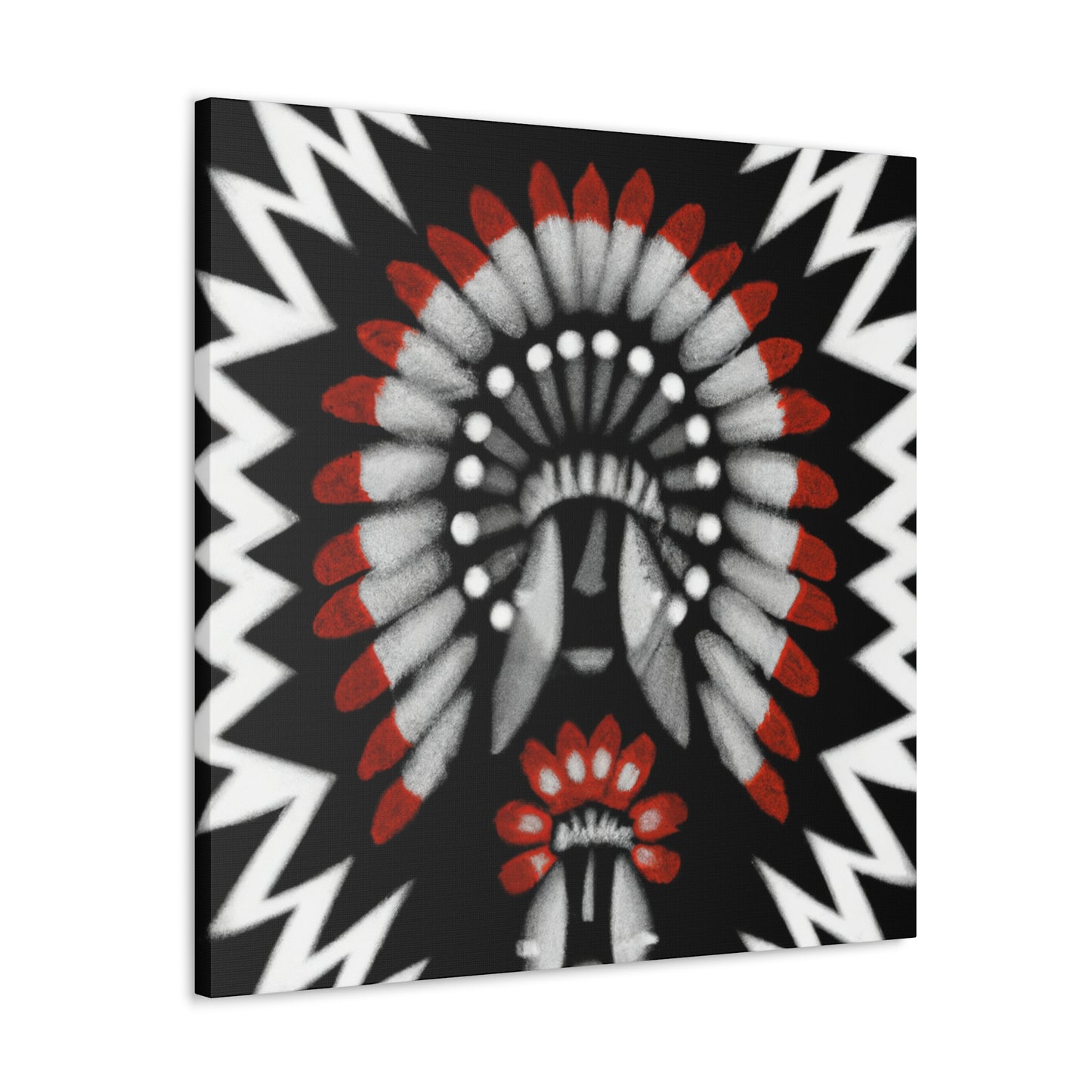 Running Elk - Native American Indian Canvas Wall Art