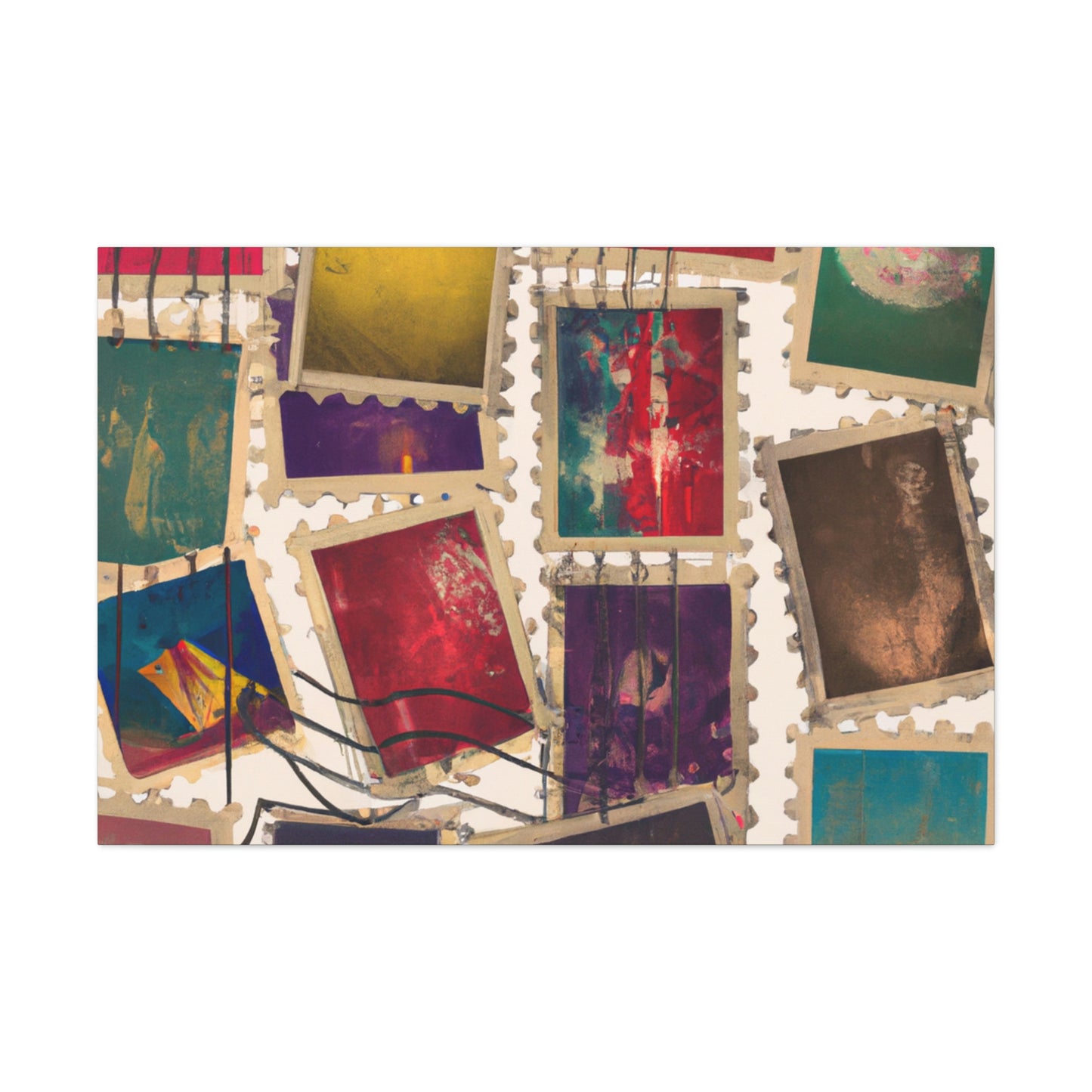 GlobeTrotting Stamps - Canvas