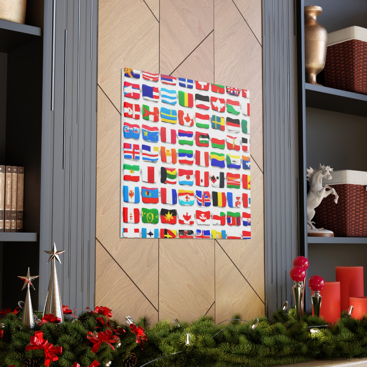 John Rhaes Flagmaker - Flags Of The World Canvas Wall Art