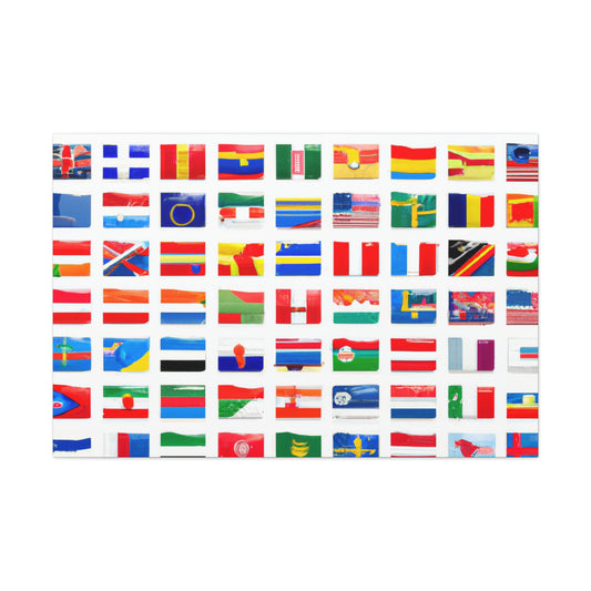 Heinrich Fuselmann - Flags Of The World Canvas Wall Art