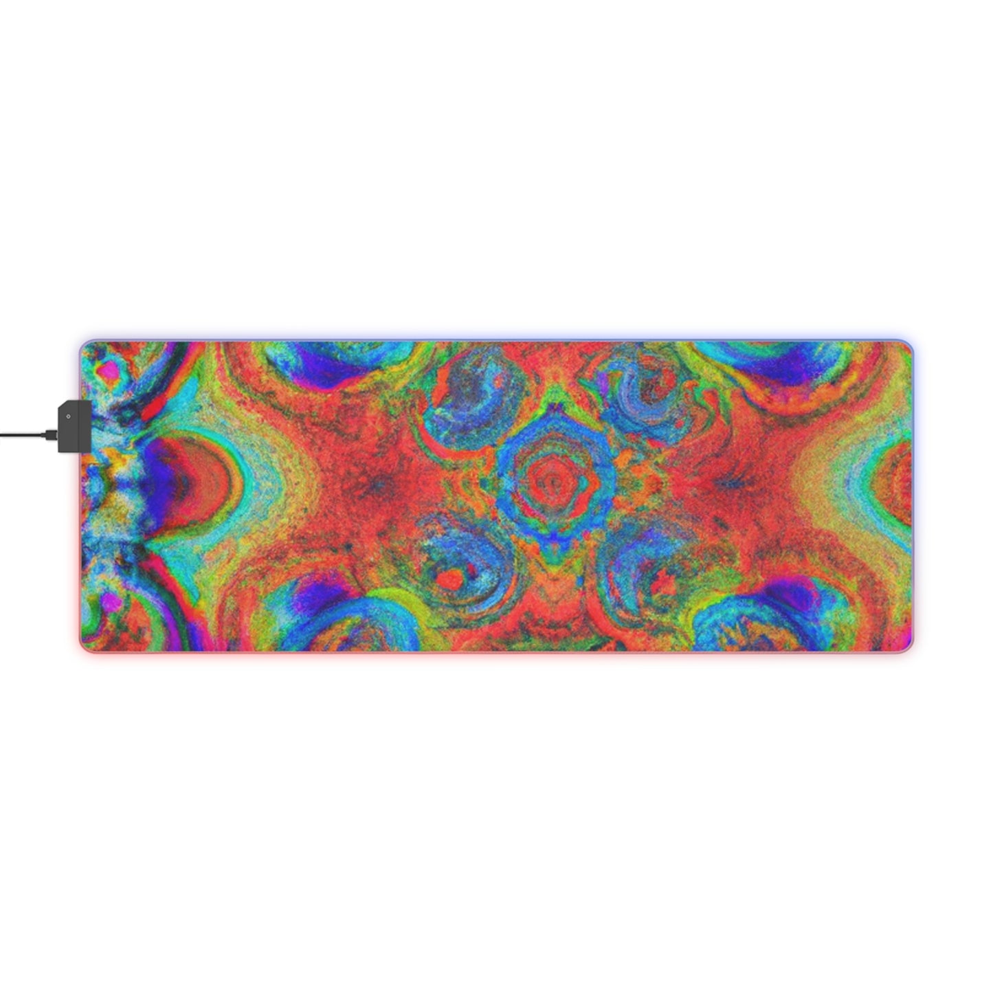 Jasper Punchyford - Psychedelic Trippy LED Light Up Gaming Mouse Pad