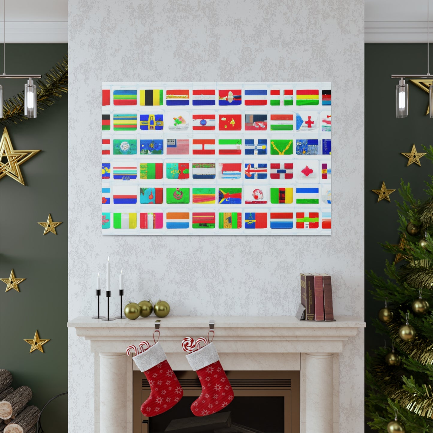 William Carson Reynolds - Flags Of The World Canvas Wall Art