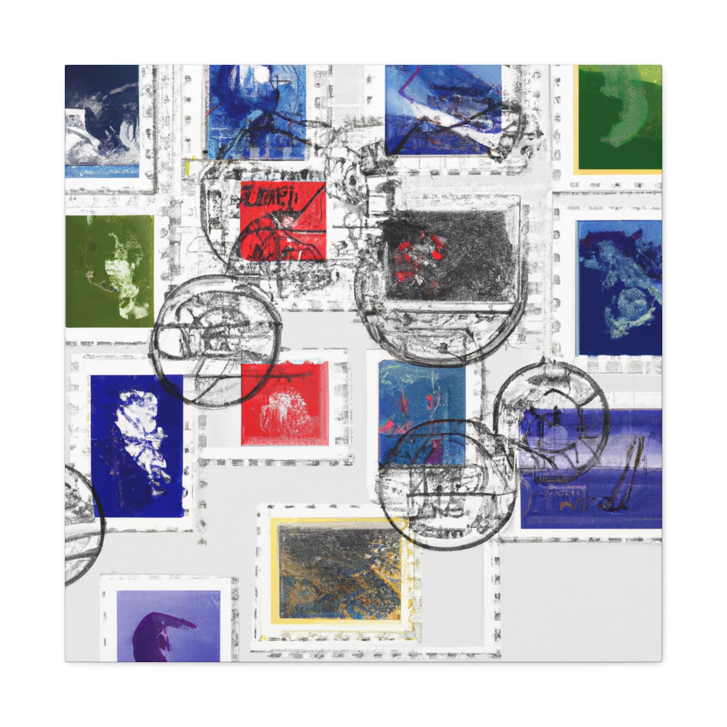 Forever Global Stamps - Postage Stamp Collector Canvas Wall Art