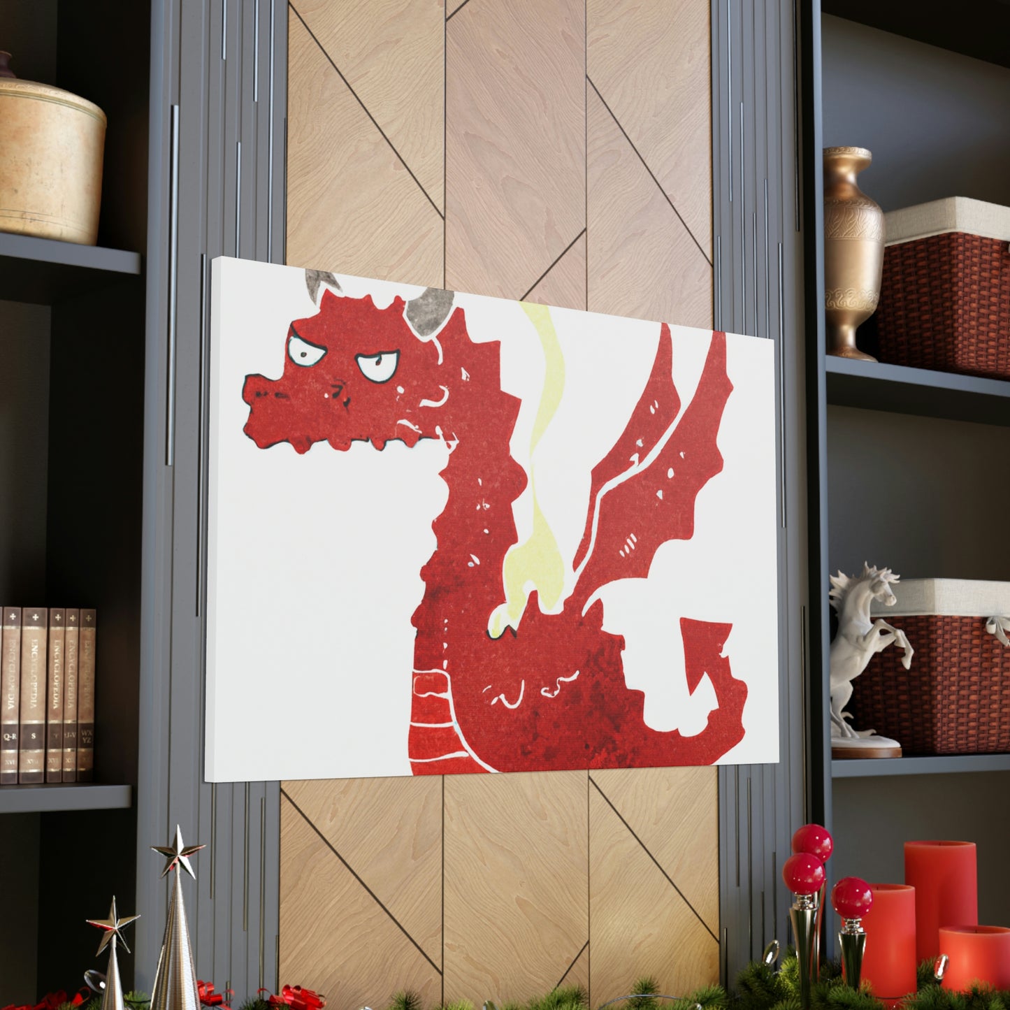 Esmerelda de la Rosa. - Dragon Collector Canvas Wall Art