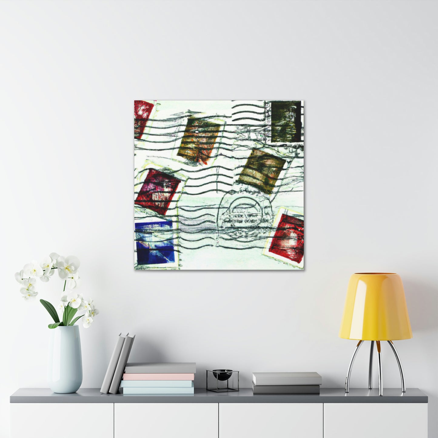 "Cultures of the World" - Postage Stamp Collector Canvas Wall Art