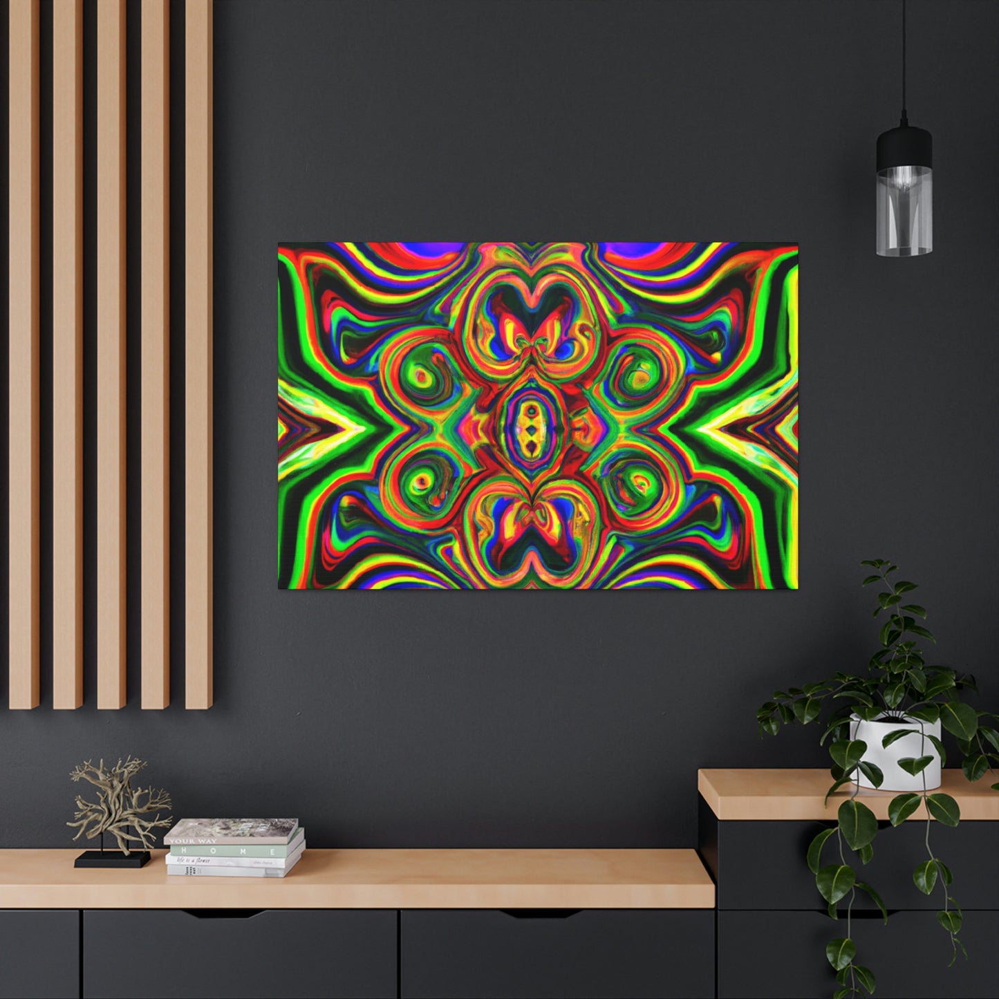 Abner Cartoon - Psychedelic Canvas Wall Art
