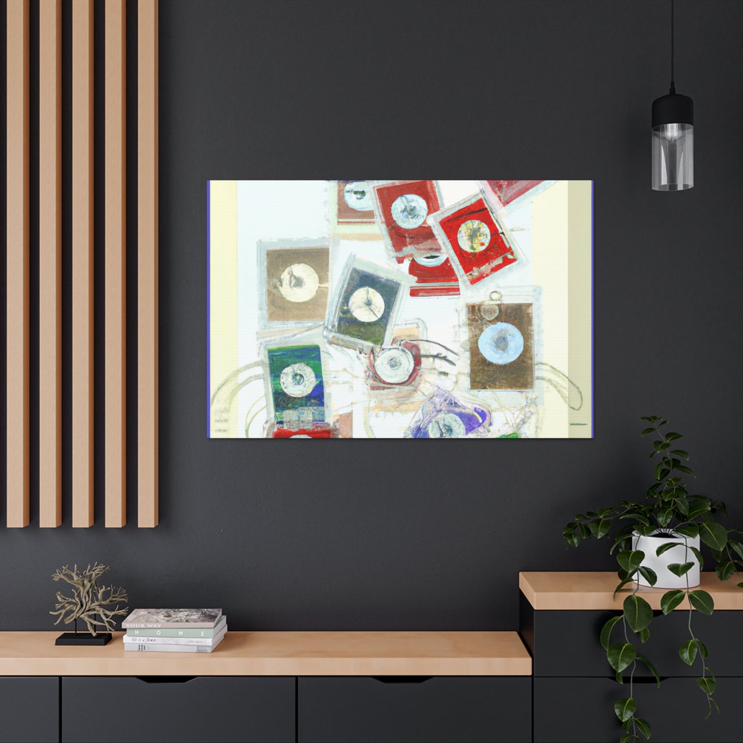 "Global Views" - Postage Stamp Collector Canvas Wall Art