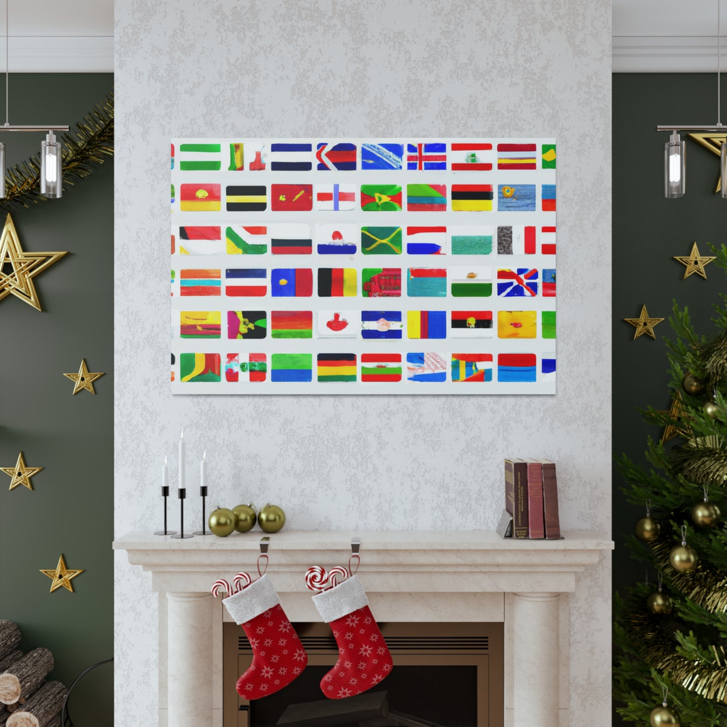 Alexander Archibald Flagmaker - Flags Of The World Canvas Wall Art