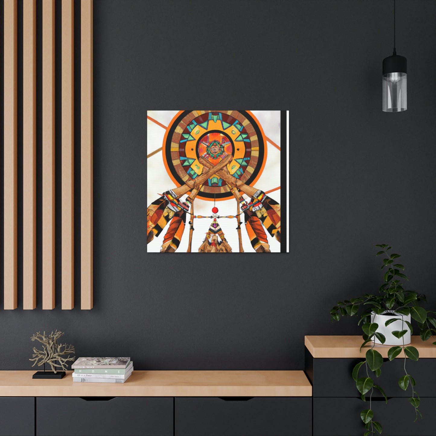 Windsong Cha-na-ma-ti - Native American Indian Canvas Wall Art