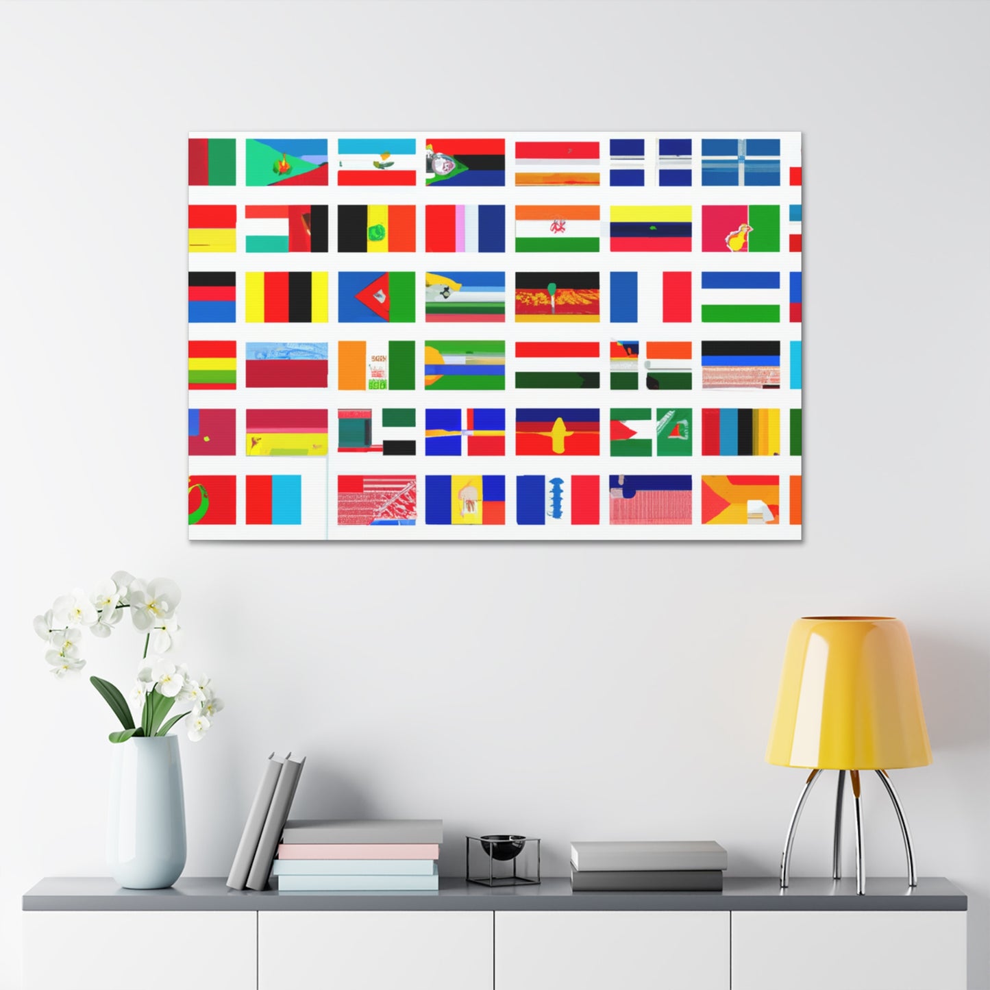 John A. Bellinger (1806–1874) - Flags Of The World Canvas Wall Art