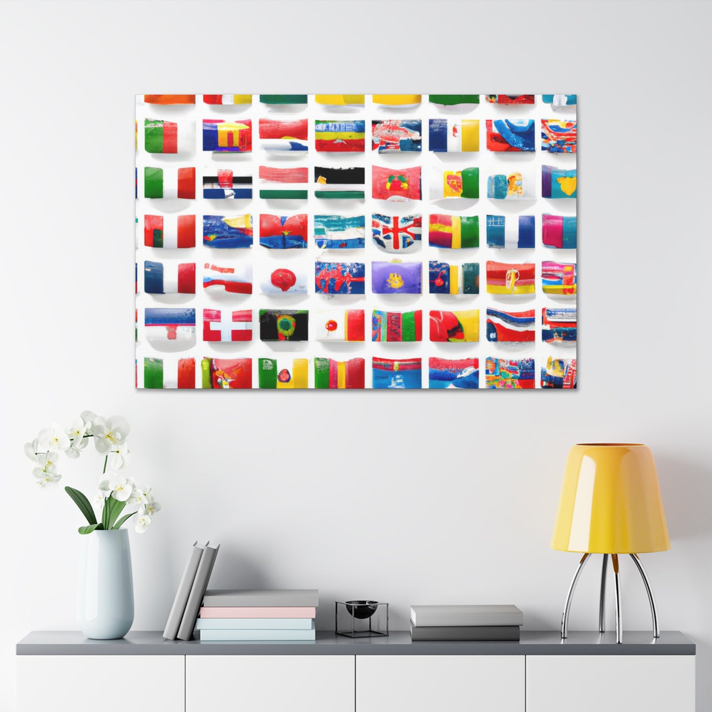 Herbert Sheridan-Williams - Flags Of The World Canvas Wall Art