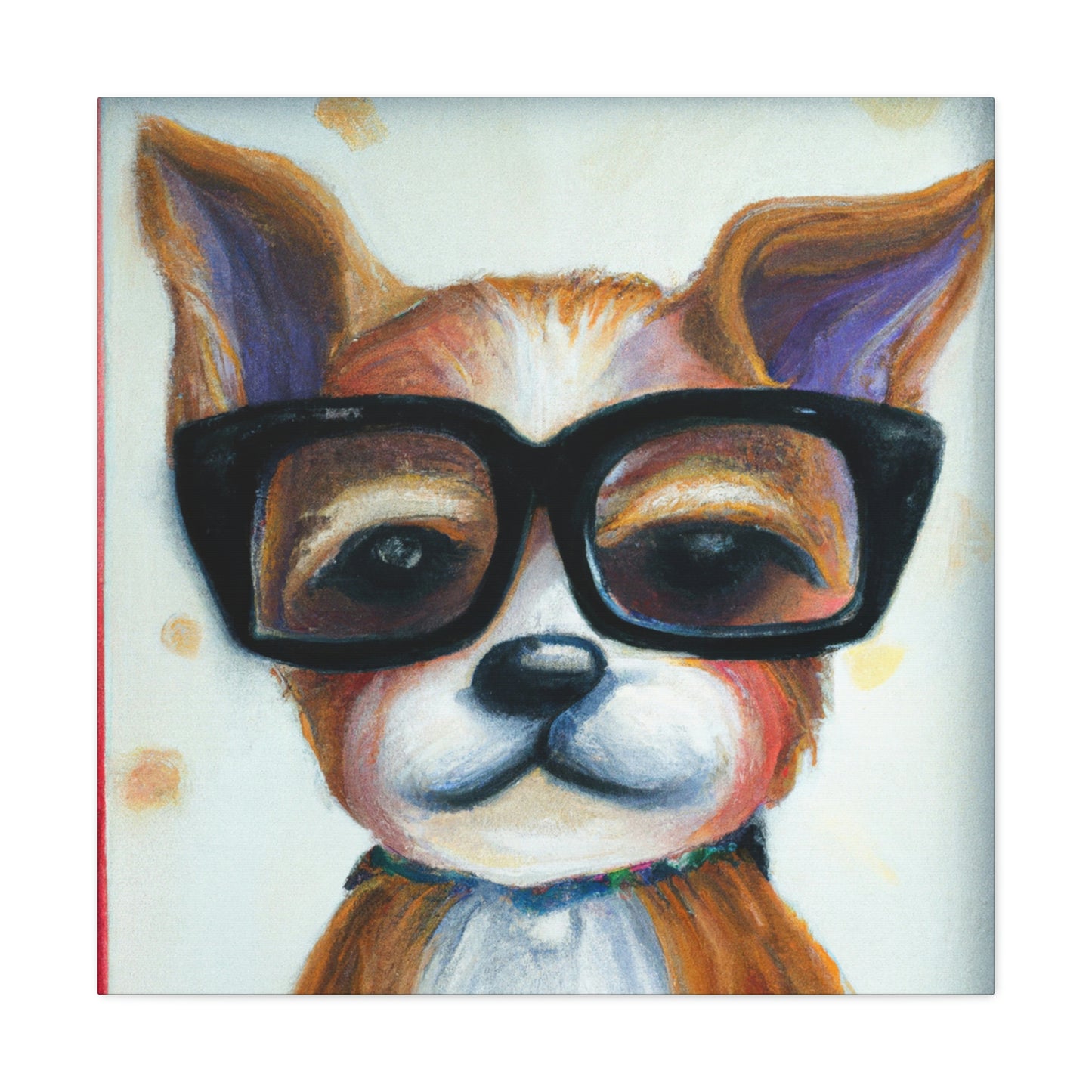 Frigo the cartoon pooch - Dog Lovers Canvas Wall Art