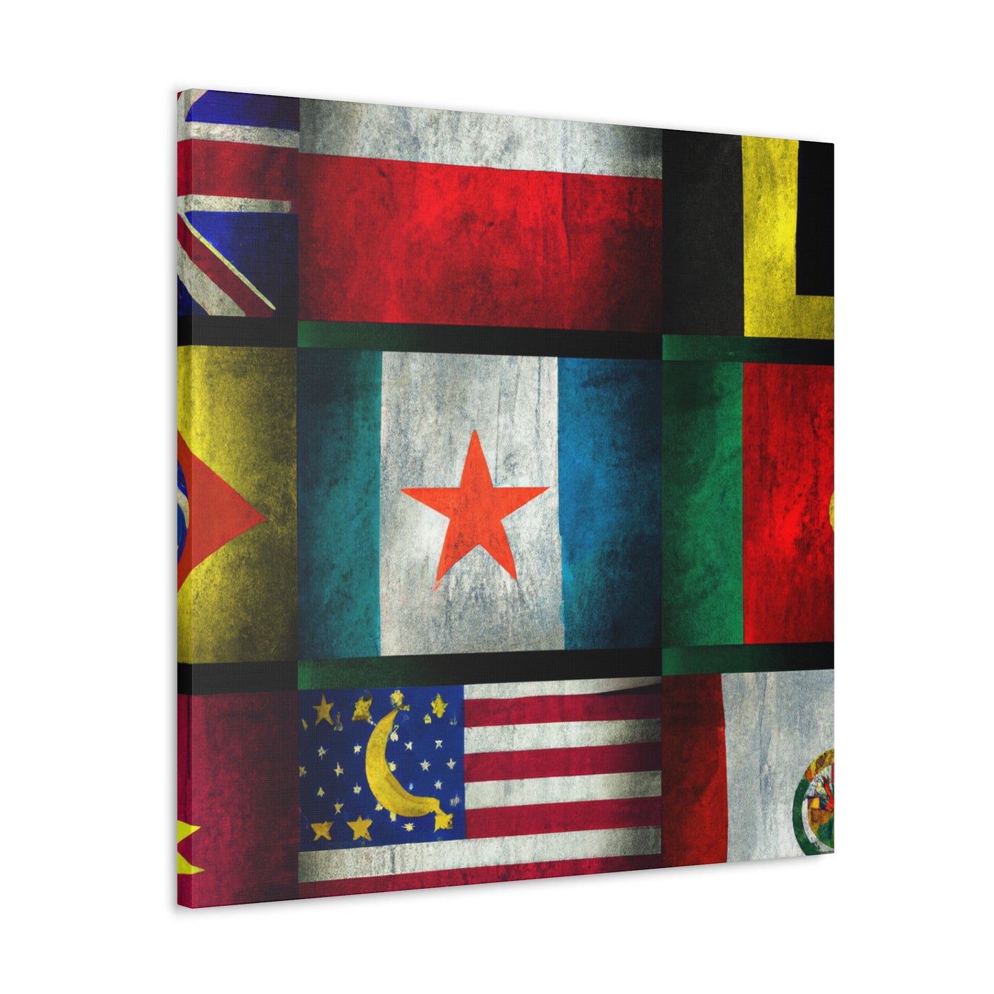 Paula Stanhope - Flags Of The World Canvas Wall Art