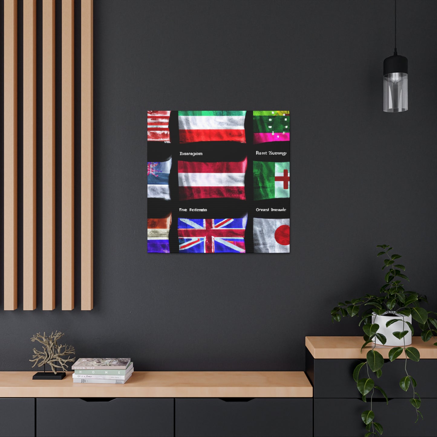 Marianne Pelosi - Flags Of The World Canvas Wall Art