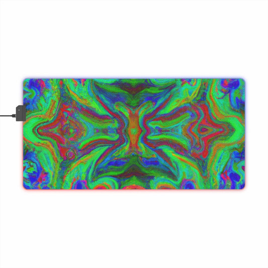 Captain Astrocarde - Psychedelic Trippy LED Light Up Gaming Mouse Pad