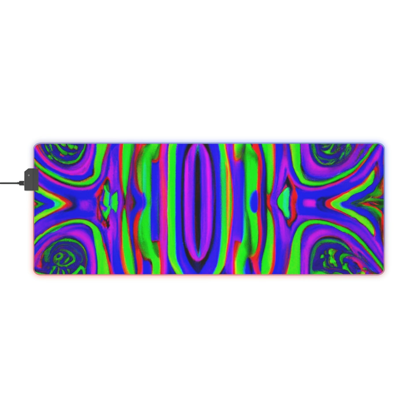 Fritz the Freewheeler - Psychedelic Trippy LED Light Up Gaming Mouse Pad
