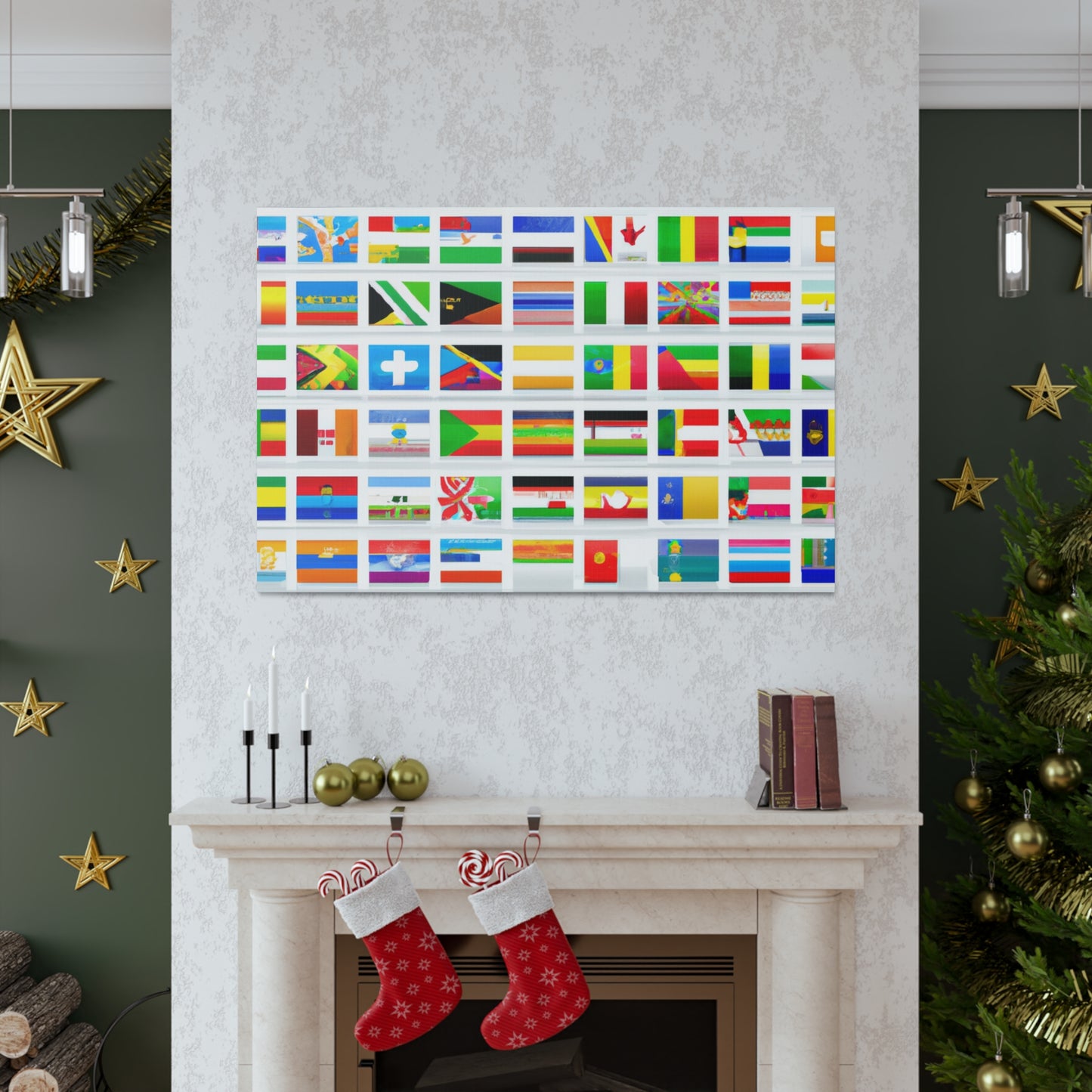 Harriet Lane Stewart (1818–1885) - Flags Of The World Canvas Wall Art