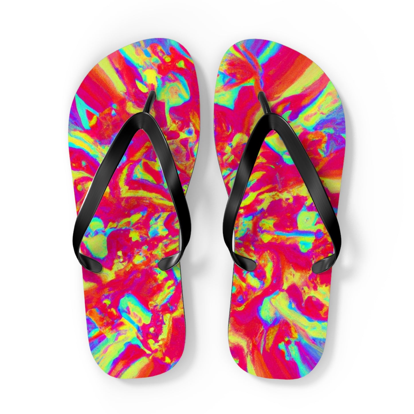 Antonio Cincotti Shoes - Psychedelic Trippy Flip Flop Beach Sandals