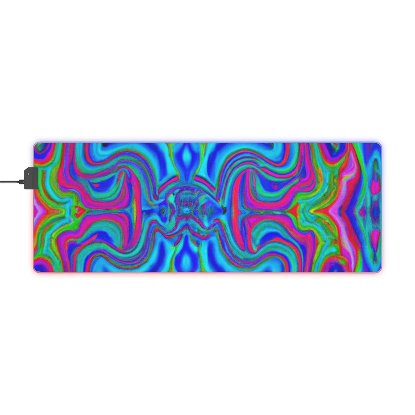 Flip Flap Phil - Psychedelic Trippy LED Light Up Gaming Mouse Pad