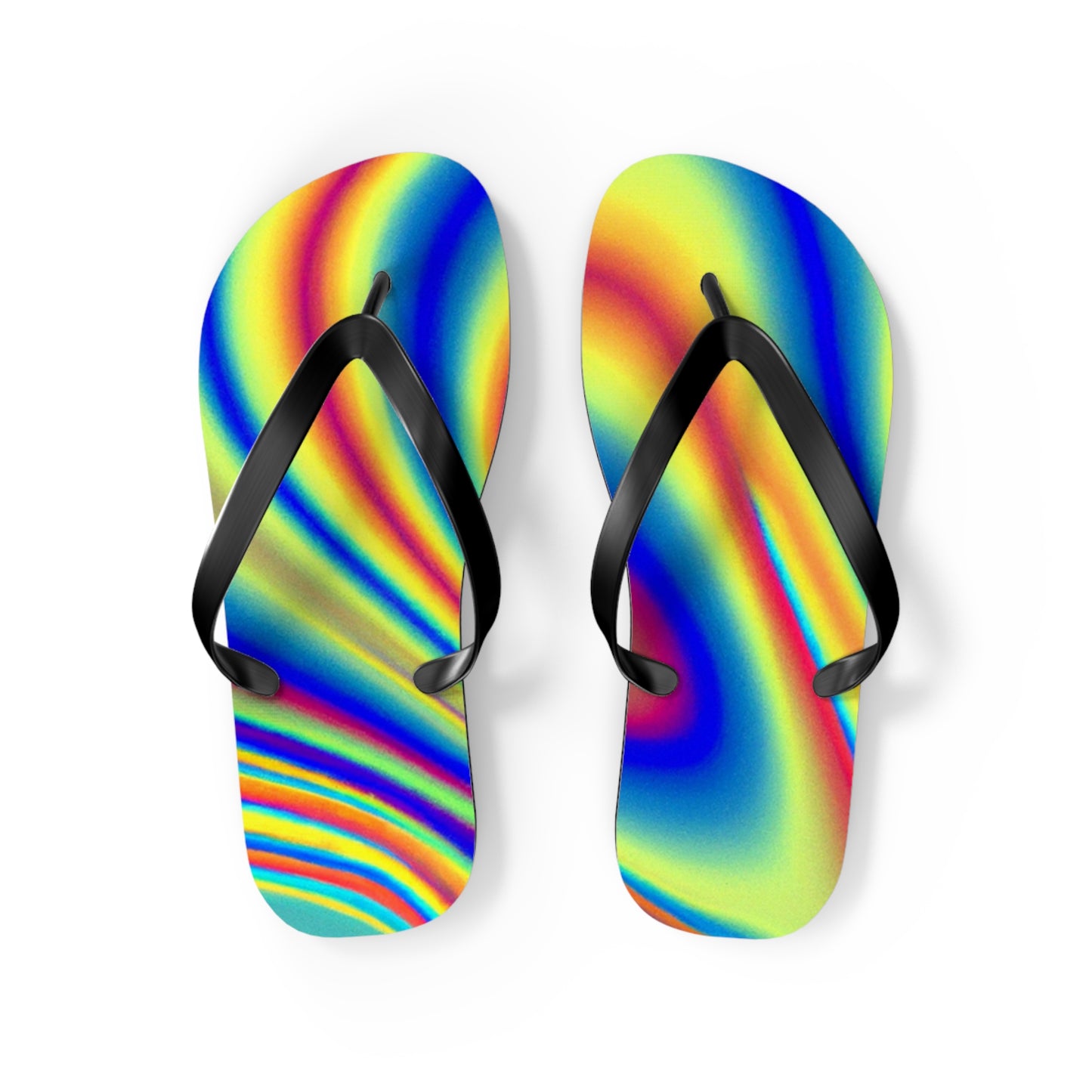 Emily Parkman, Shoe Maker - Psychedelic Trippy Flip Flop Beach Sandals