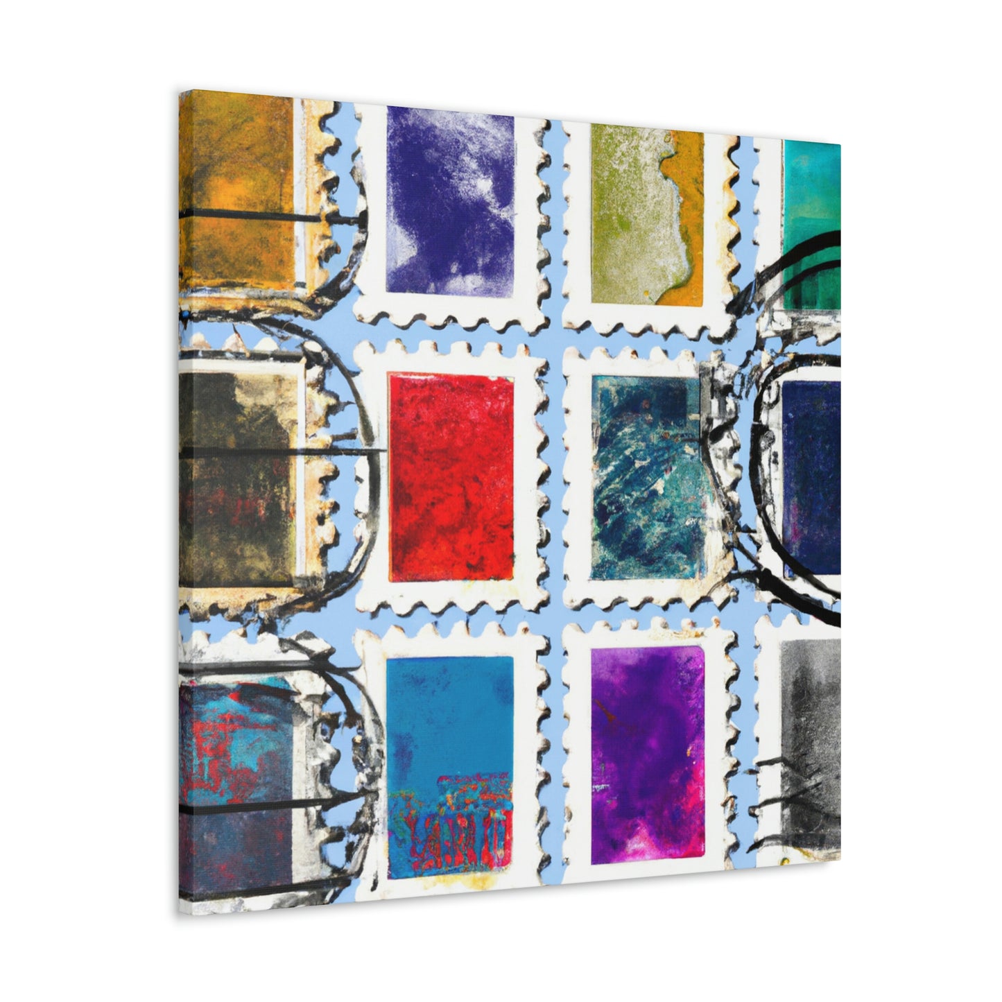 Global Celebration Stamps - Canvas