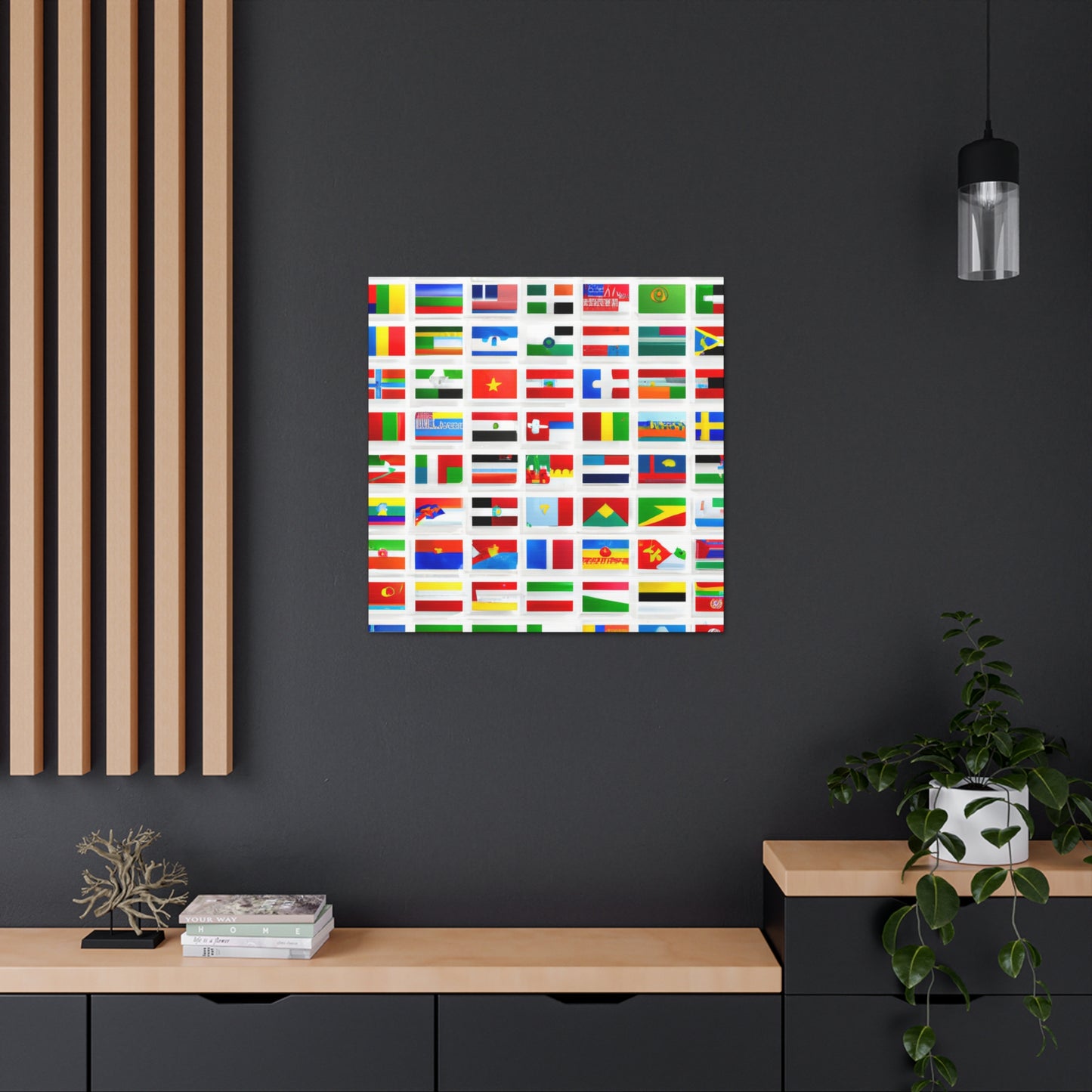 Mary Pickersgill - Flags Of The World Canvas Wall Art