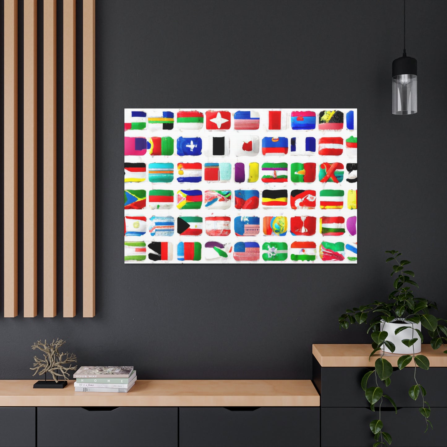 Fanny Klingenstein - Flags Of The World Canvas Wall Art