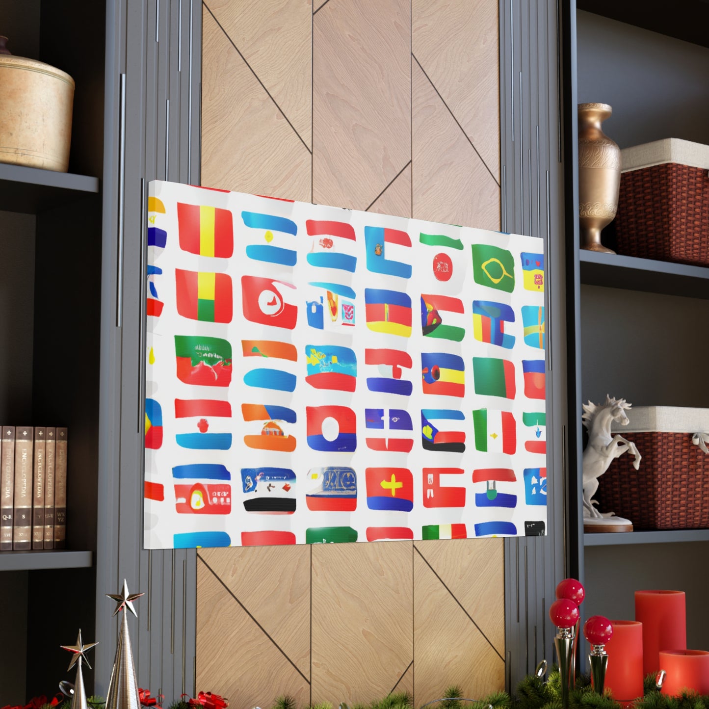 Louisa Pickford - Flags Of The World Canvas Wall Art