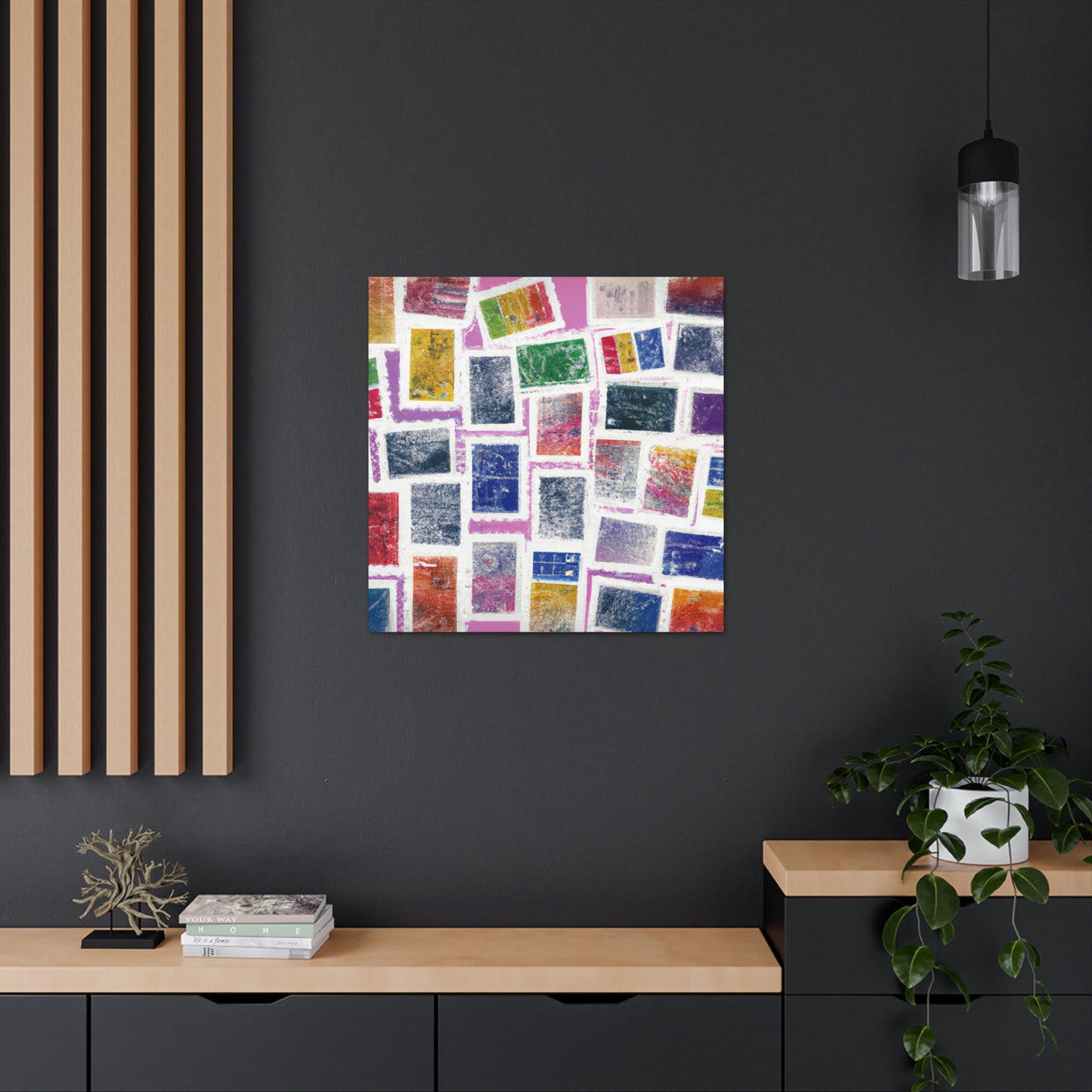 "Cultural Celebrations" - Postage Stamp Collector Canvas Wall Art