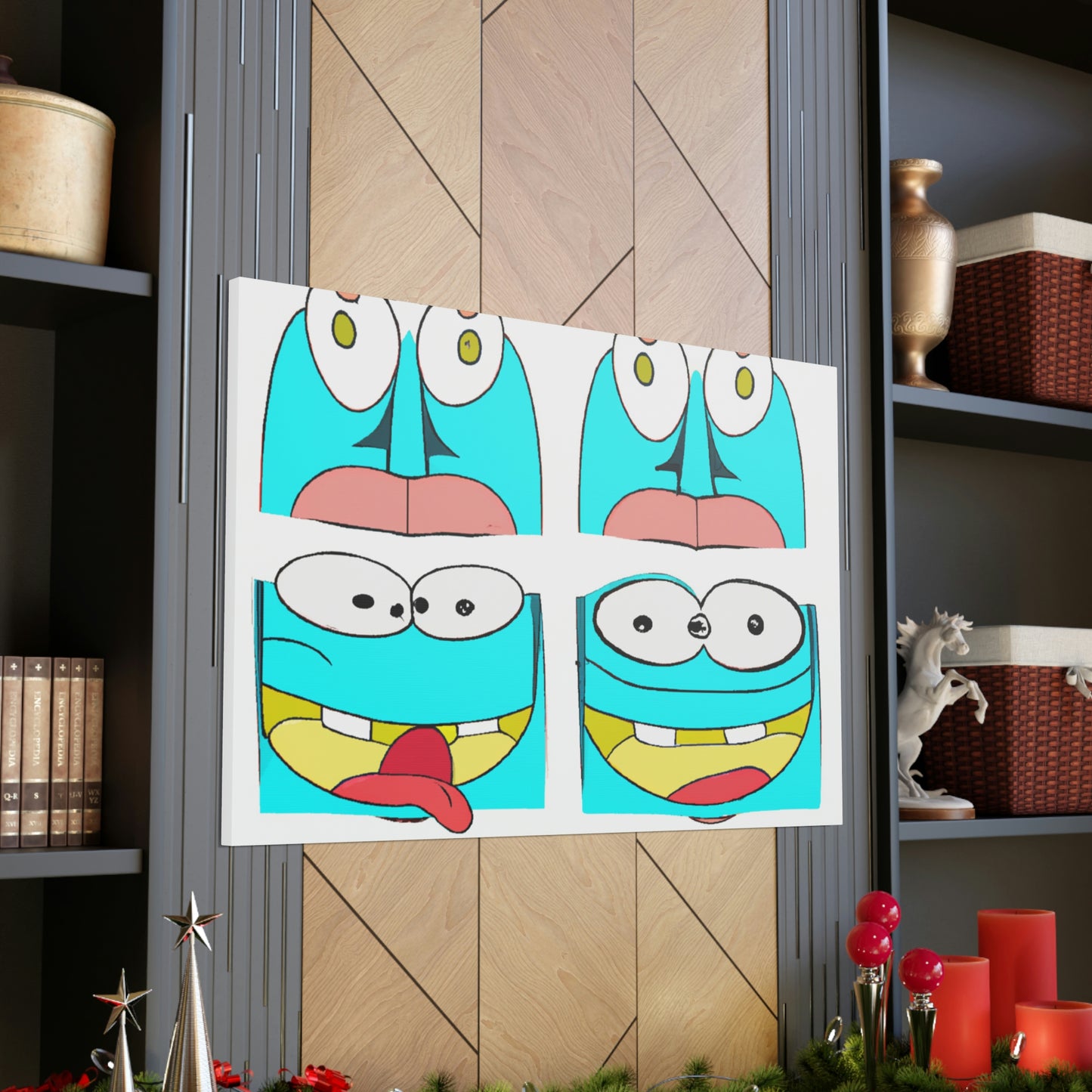 Frieda Bachman - Cartoon Collector Canvas Wall Art