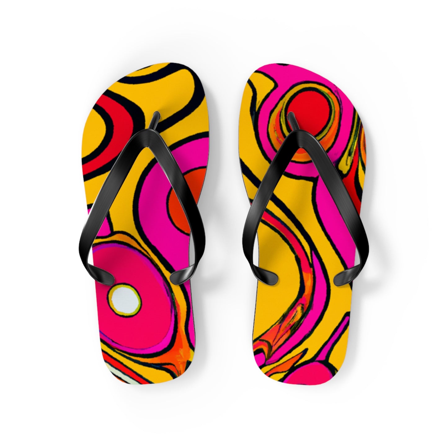 Charlotte Brownson Shoemakers - Psychedelic Trippy Flip Flop Beach Sandals