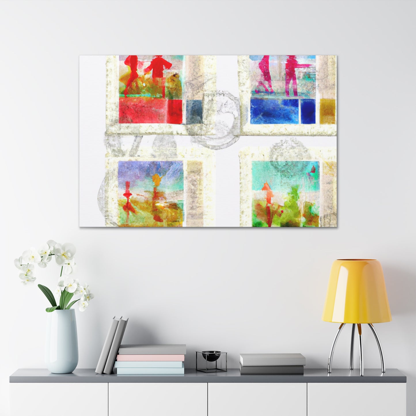 Global Traveler Series - Postage Stamp Collector Canvas Wall Art