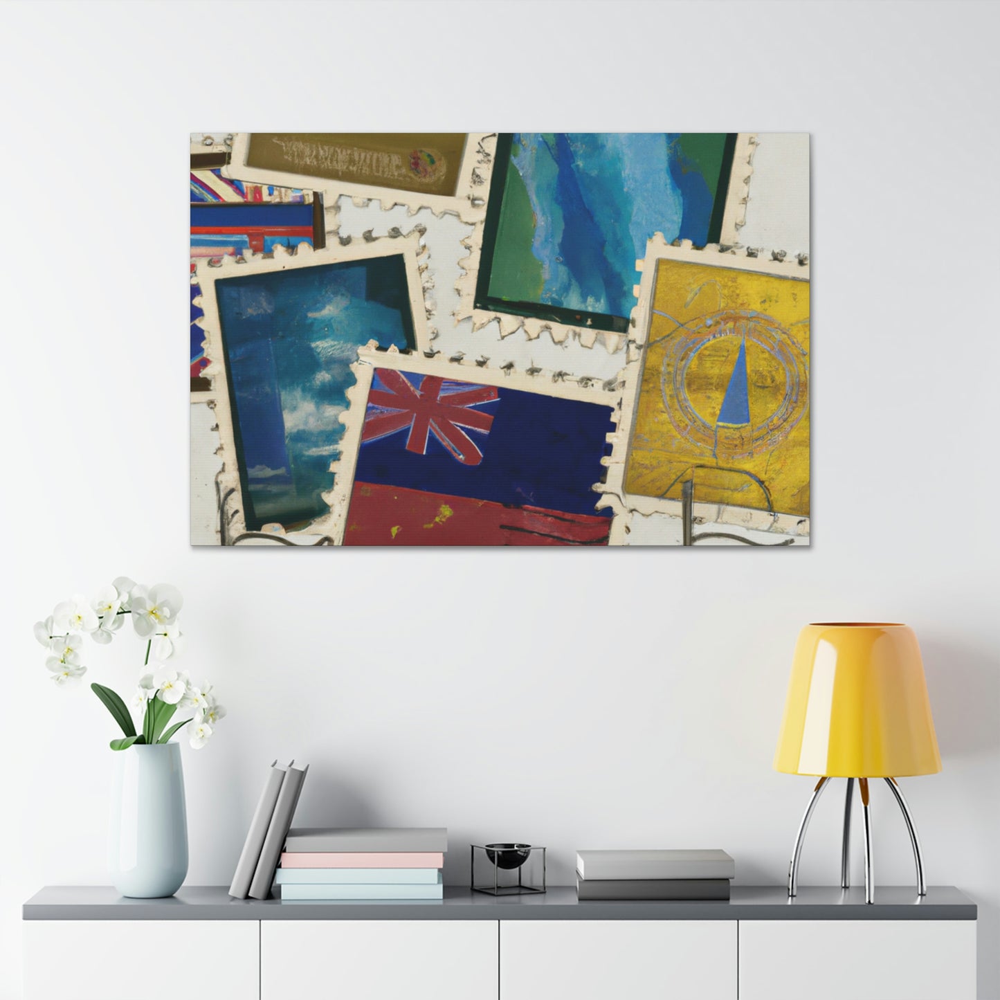 UniStamps: A Celebration of Unity. - Postage Stamp Collector Canvas Wall Art