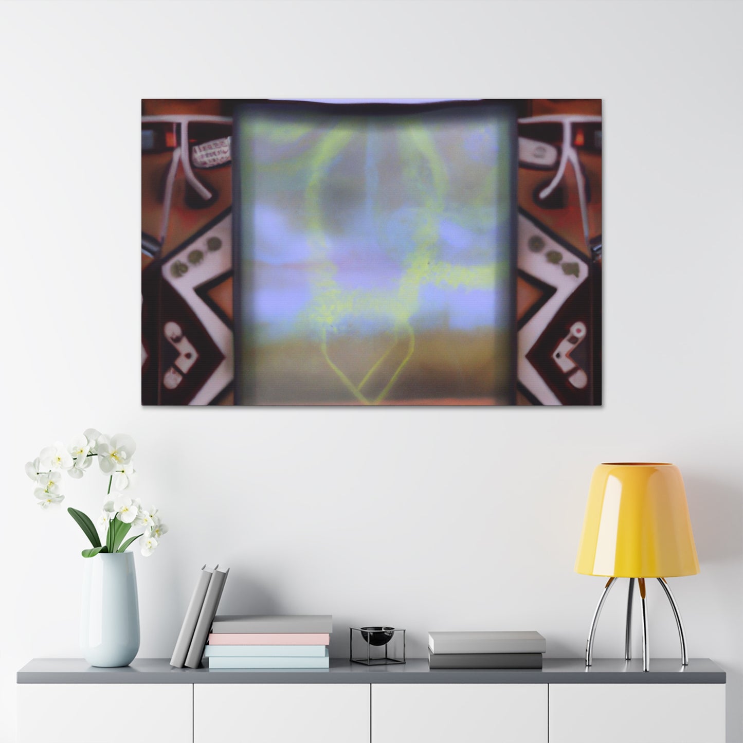 Running Elk - Native American Indian Canvas Wall Art