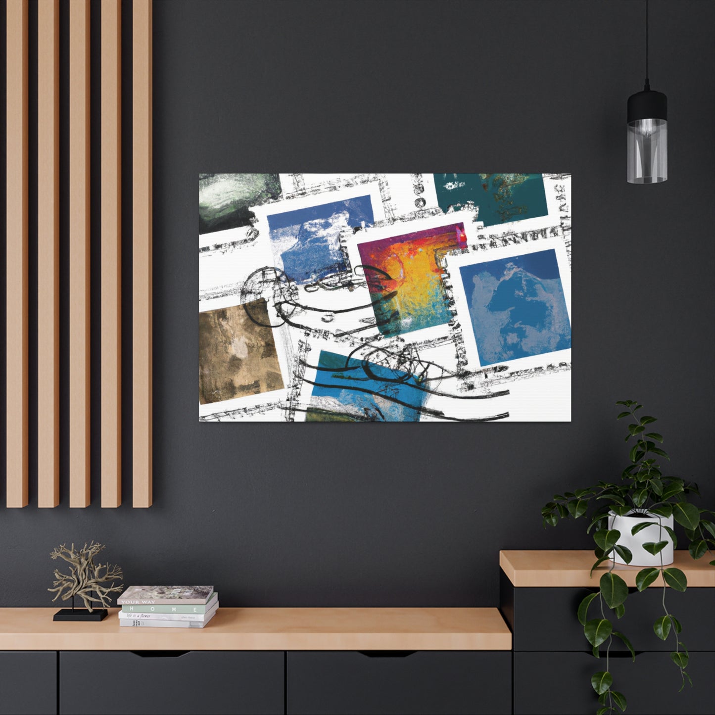 Global Heritage Forever Stamps - Postage Stamp Collector Canvas Wall Art