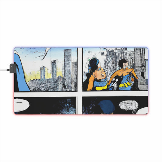 Jimmy Jetpack - Comic Book Collector LED Light Up Gaming Mouse Pad