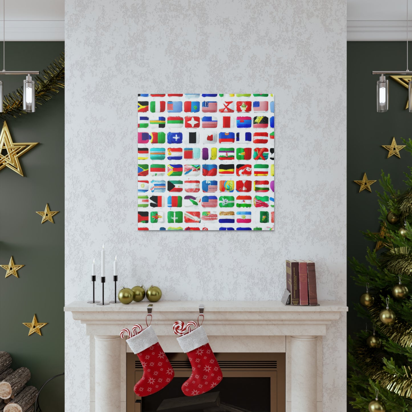 Fanny Klingenstein - Flags Of The World Canvas Wall Art