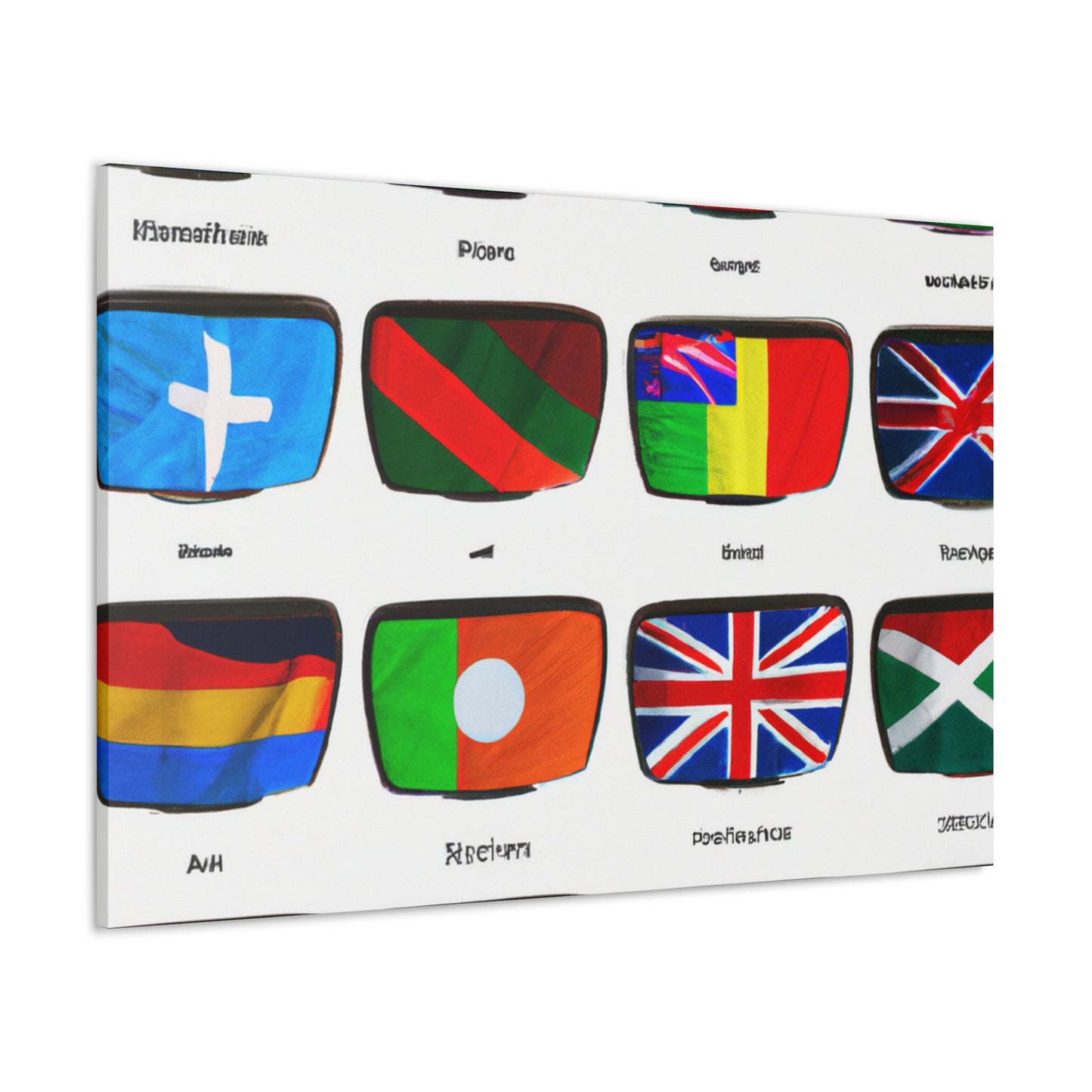 Susan Bellows-Henderson - Flags Of The World Canvas Wall Art