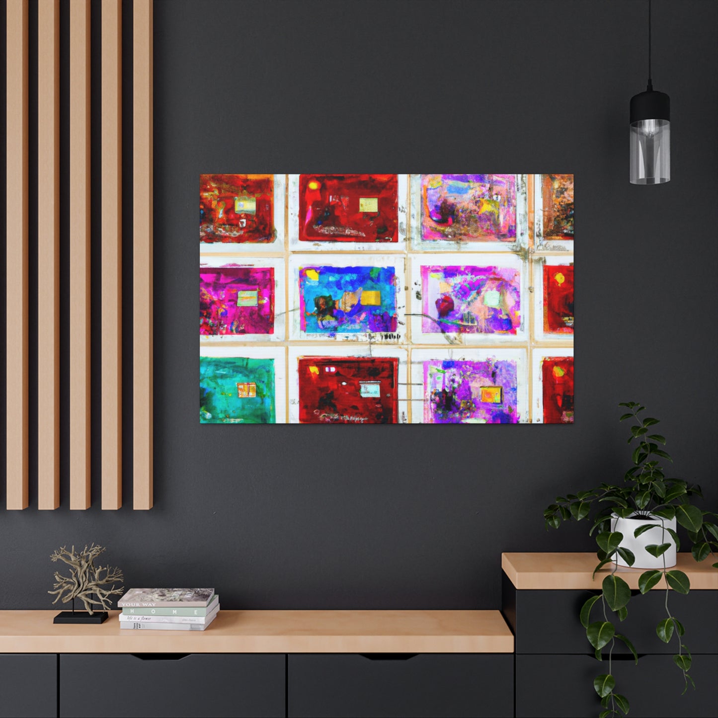 "Global Journeys" postage stamps - Postage Stamp Collector Canvas Wall Art