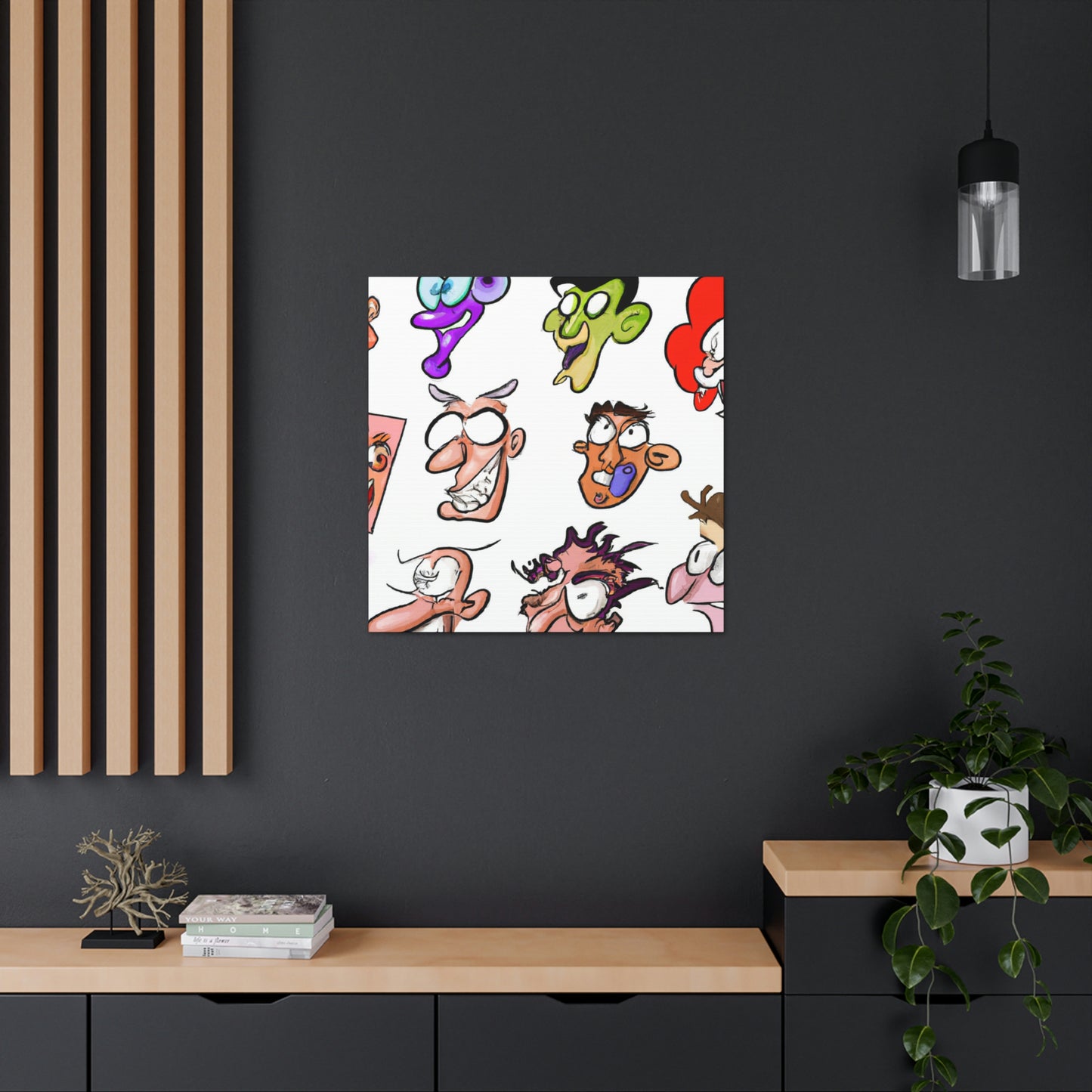 Winston Rutherford - Cartoon Collector Canvas Wall Art
