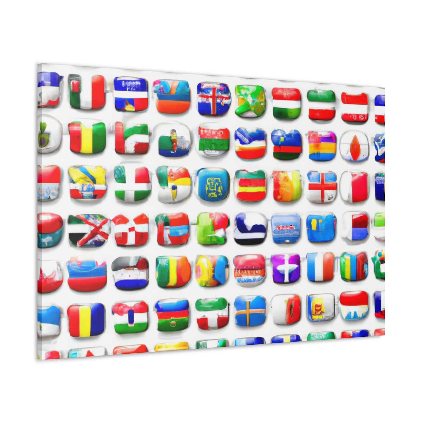 Emily Horton Flagmaker - Flags Of The World Canvas Wall Art